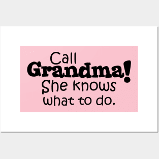 Call Grandma! She Knows What To Do. Posters and Art